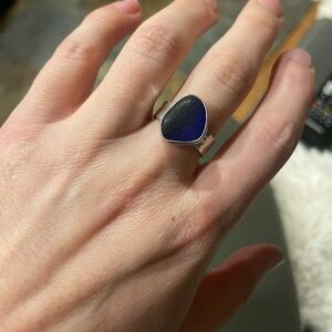 Sea glass ring